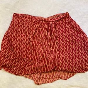 Anthropologie elastic waist wrap skirt